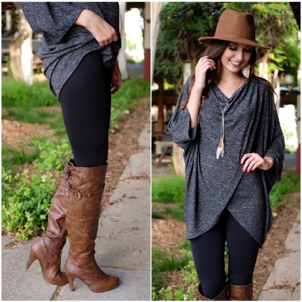 Last pair - Black Fleece Leggings - Picture 2 of 2